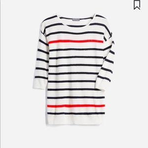 Lilliani boat neck cotton blend pullover